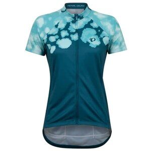 New NWT Pearl Izumi Women's Classic Bike Jersey Sz Large Green Blue Ocean Blue